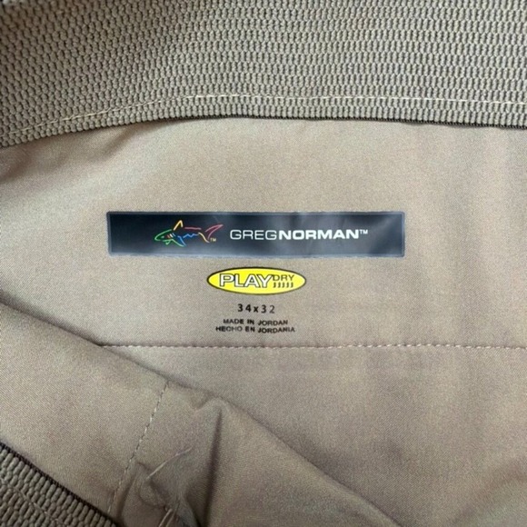 Greg Norman Performance Stretch Golf Pants Men's 34x32 Straight Leg Chino Relax - Picture 2 of 6